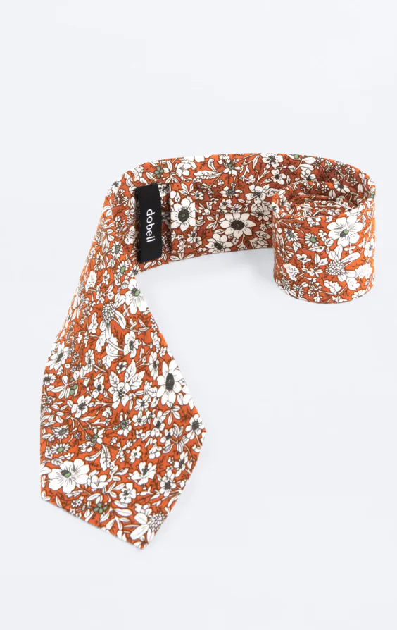 Orange blommig slips - photo 1