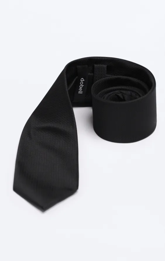 Svart texturerad slips - photo 1