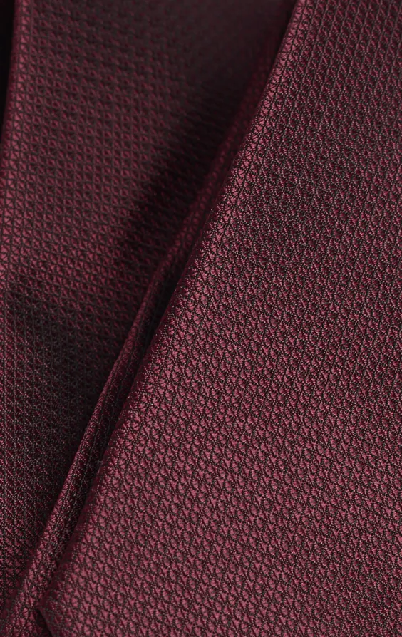 Vinröd texturerad slips - photo 3