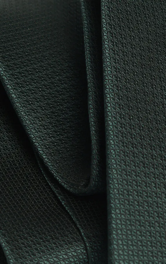 Mörkgrön texturerad slips - photo 3