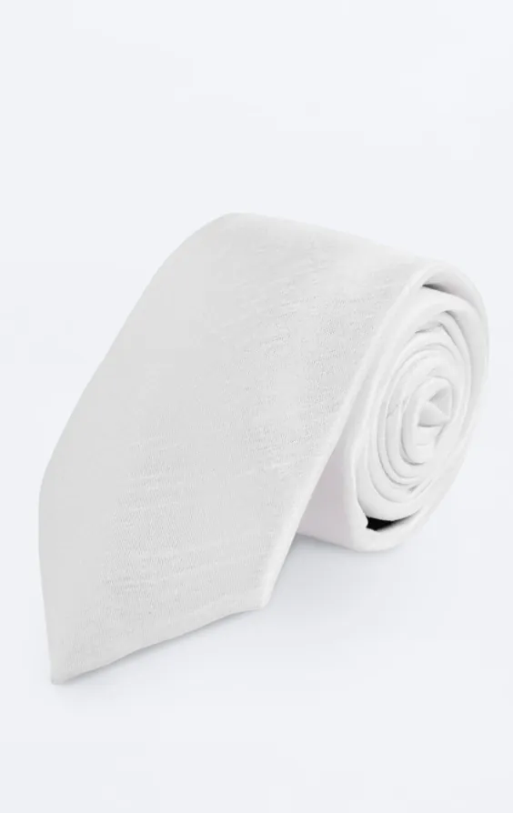 Vit slips i polyester dupion Vit slips i polyester dupion