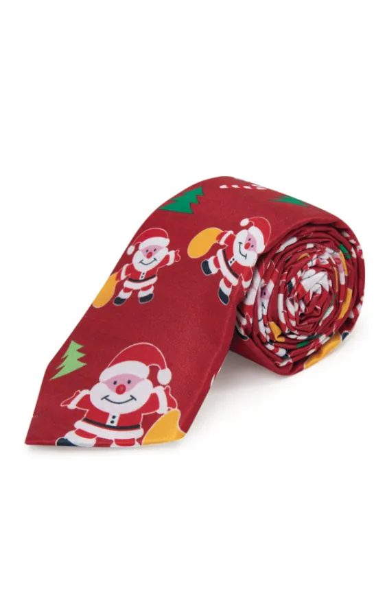 'Happy Santa' Festlig Julslips