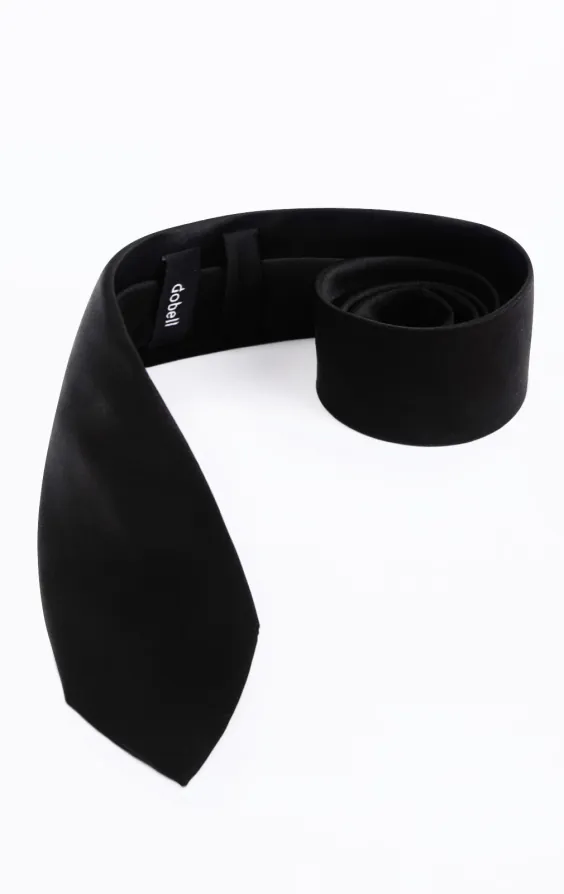 Svart slips i polyester - photo 1