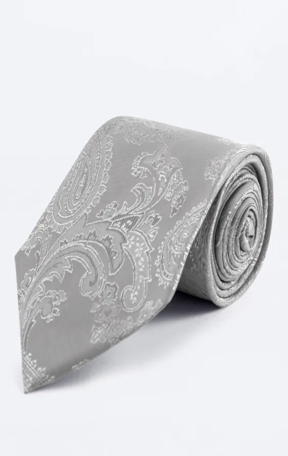 Silver paisley slips