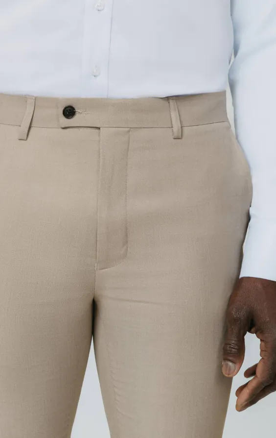 Stone sharkskin slim fit kostymbyxor - photo 1 Stone sharkskin slim fit kostymbyxor - photo 1