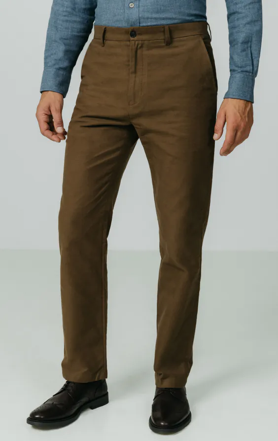Taupe moleskinbyxor Taupe moleskinbyxor