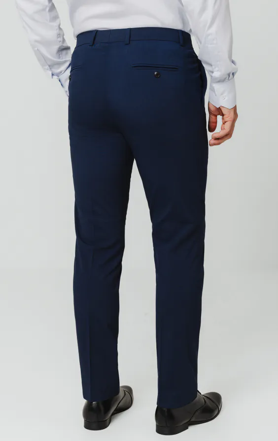 Blå slimfit kostymbyxa - photo 2