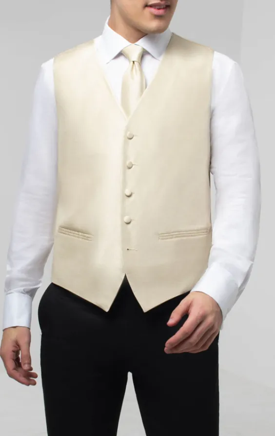 Guldväst i polyester dupion 