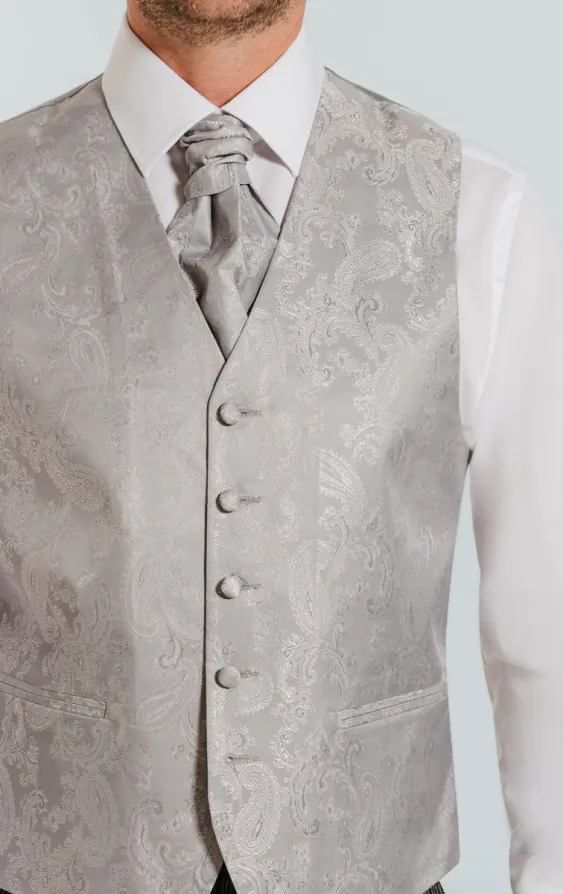 Silver paisley väst - photo 2