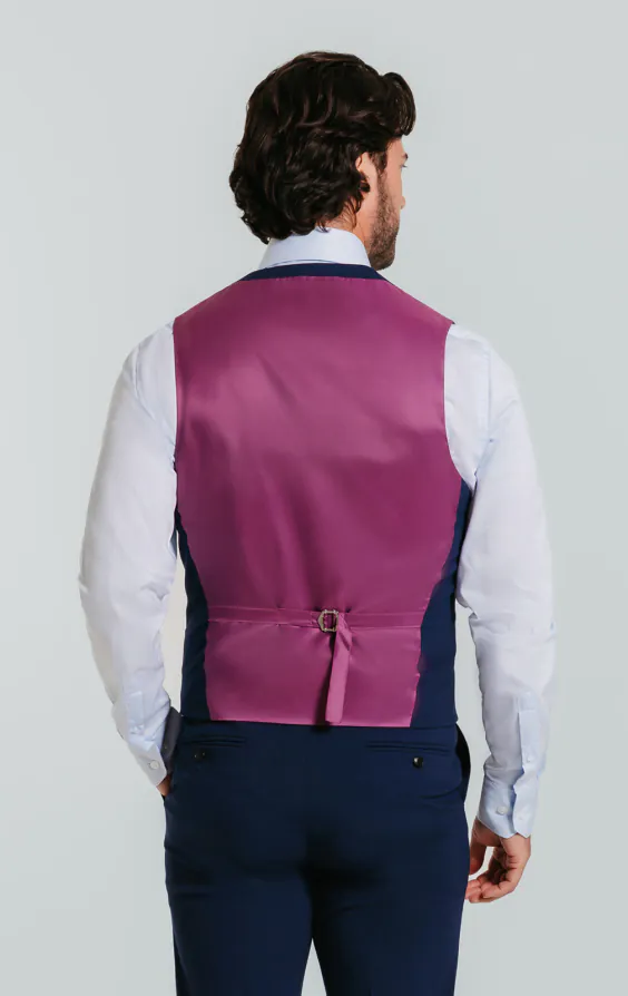 Blå slimfit väst - photo 2