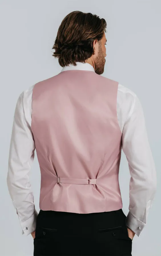 Rosa väst i polyester dupion - photo 2