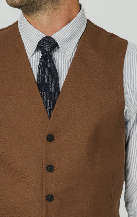 Midbrun twill väst - photo 1