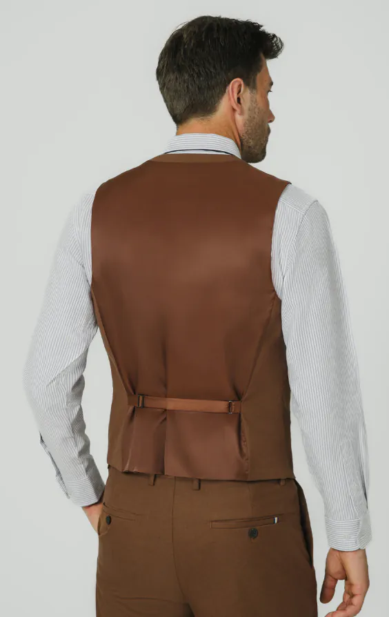 Midbrun twill väst - photo 2