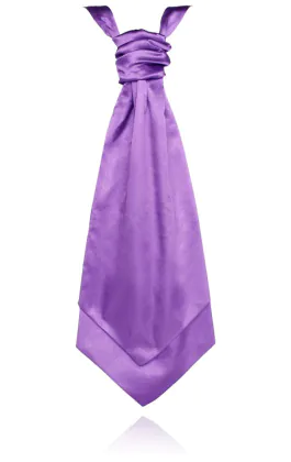 Lila kravatt i polyester satin för pojkar