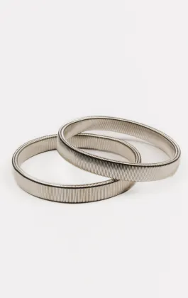 Silverfärgad Armband för skjorta