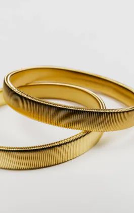 Guldfärgad Armband för skjorta