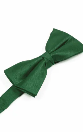 Mörkgrön fluga i polyester dupion