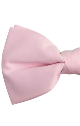 Rosa fluga i polyester (knuten och oknuten)