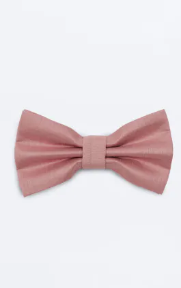 Dammig rosa fluga i polyester dupion