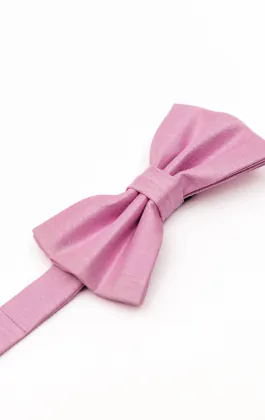 Rosa fluga i polyester dupion