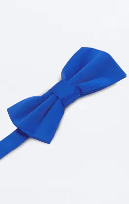 Knuten blå fluga i polyester