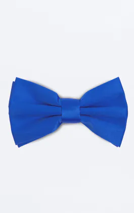 Knuten blå fluga i polyester