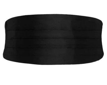 Svart kummerband i polyester