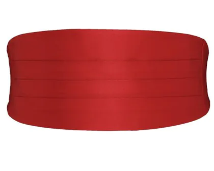 Rött kummerband i polyester