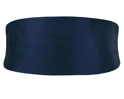 Marinblått kummerband i polyester