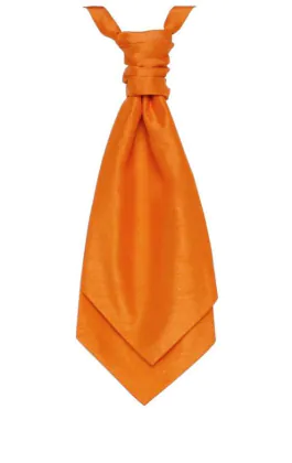 Knuten bärnstensfärgad kravatt i polyester dupion