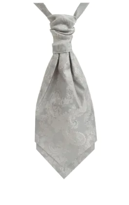 Silver paisley kravatt