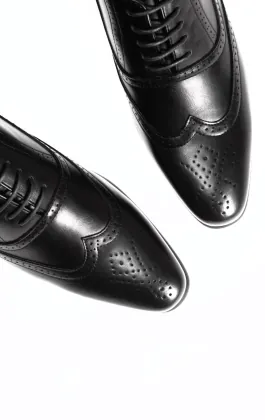 Svarta Oxford brogue skor