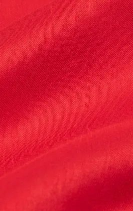 Karmosinröd bröstnäsduk i polyester dupion