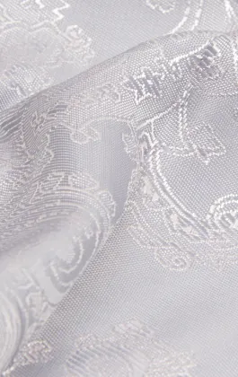 Silver paisley näsduk