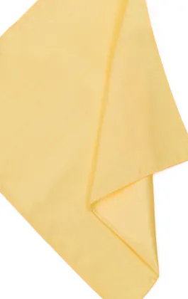 Ljusgul bröstnäsduk i polyester dupion
