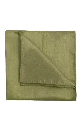Grön bröstnäsduk i polyester dupion