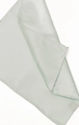 Ljusgrön bröstnäsduk i polyester dupion