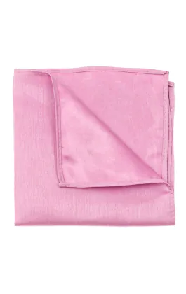 Rosa bröstnäsduk i polyester dupion