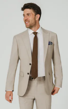Stone sharkskin kostymkavaj