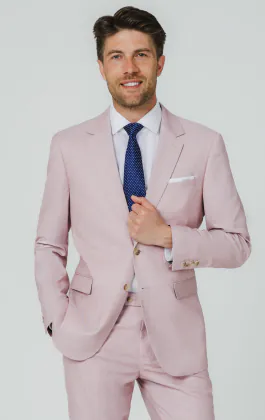 Rosa sharkskin kostymkavaj