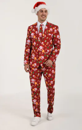 Happy Santa Festlig Julkostym