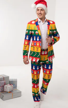 Jul 'omslagspapper' kostym