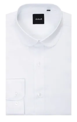 Vit skjorta med 'penny collar'