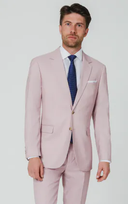 Rosa sharkskin kostym