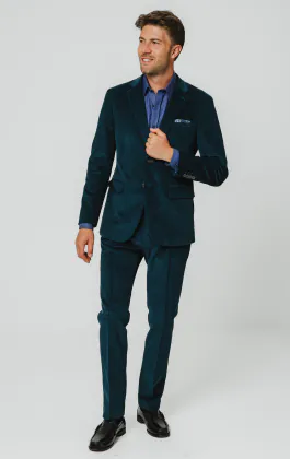 Teal manchester kostym