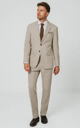 Stone 'Donegal' tweed kostym