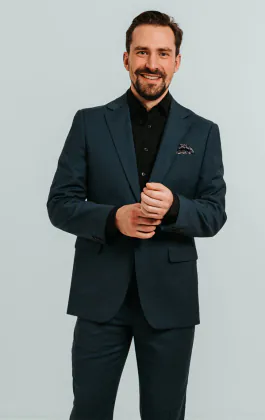 Teal kostym