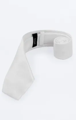 Vit slips i polyester dupion