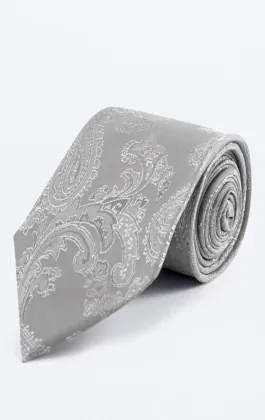 Silver paisley slips