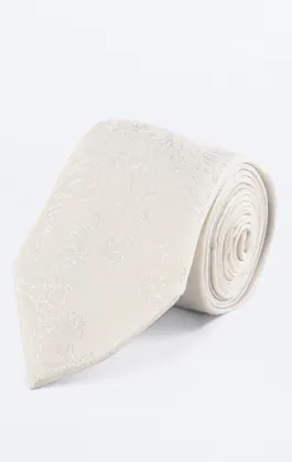 Elfenbensfärgad paisley slips